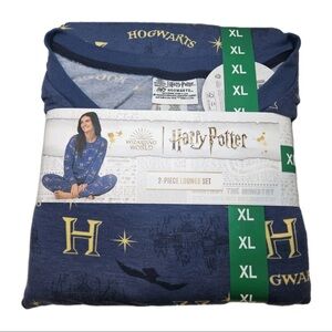 Harry Potter Women's Wizarding World Women's 2-Piece Lounge Set /Blue / Size XL